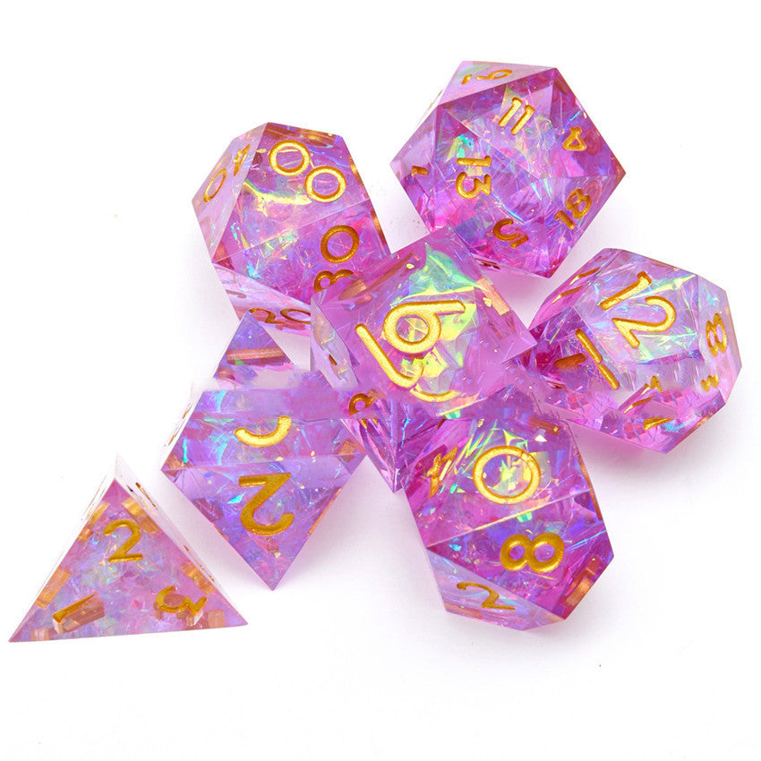 Resin Dice Set Dice Cthulhu Multi Faceted Running Group Sieve