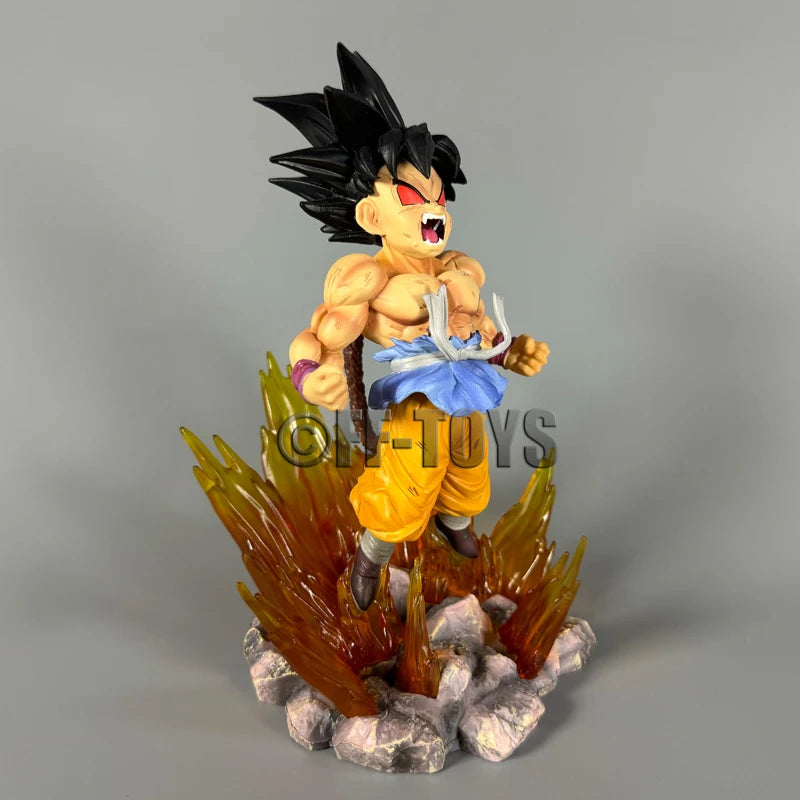 In Stock Anime Dragon Ball Z Ssj4 Goku Figure Goku Transform Ozaru Action Figures 18cm Pvc Statue Collection Model Toys Gifts