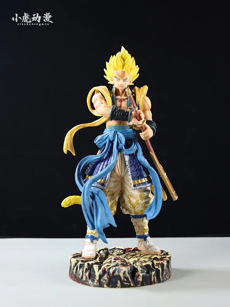 New 31cm Dragon Ball Z Samurai Trunks Gogeta Action Figure Toys Figuras Anime Manga Figurine GK Statue PVC Collection Model Gift