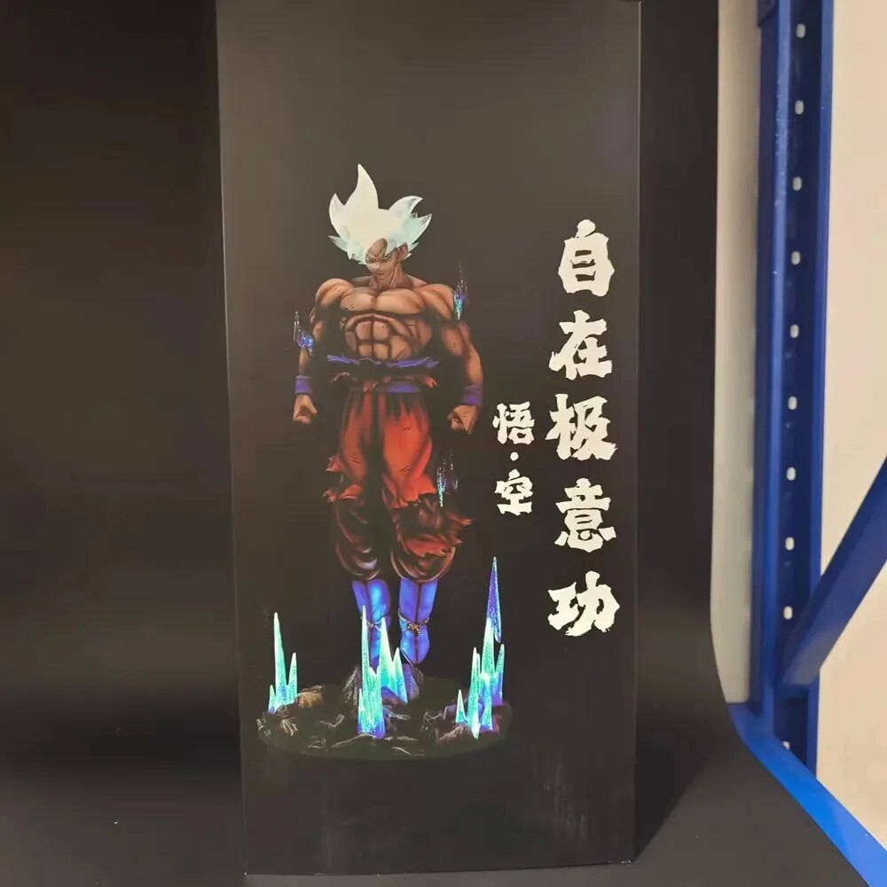 32cm Dragon Ball Z Ultra Instinct Goku Figure Gk Anime Figure Large Luminous PVC Collectible Model Statue Doll Toy Gifts