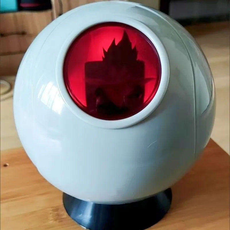 Anime Dragon Ball Super Saiyan Vegeta Space Capsule Spaceship Luminous Decoration Model Desktop Collection Ornament Toy Gifts
