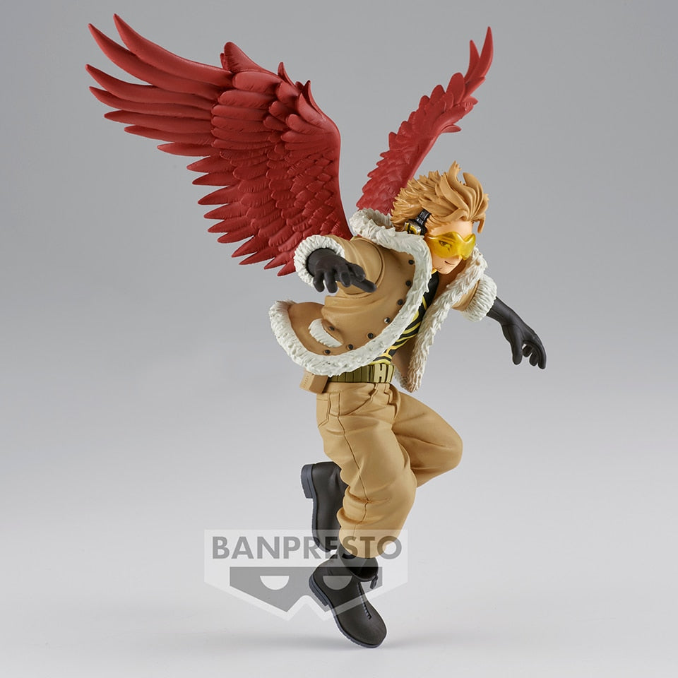 Original Genuine Banpresto My Hero Academia Amazing 14cm Hawks Vol.24 Action Collectible Model Decorations Doll Toys For Kids