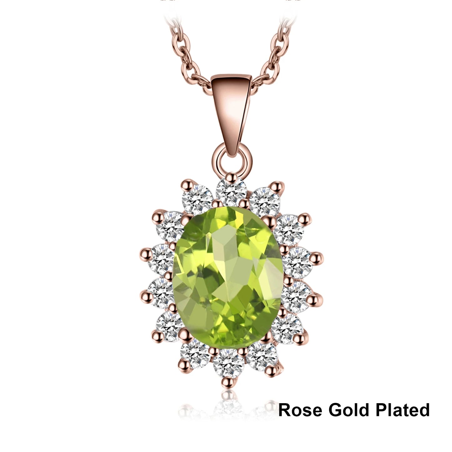 Jewelrypalace Created Alexandrite Natural Amethyst Garnet 925 Sterling Silver Pendant Necklace No Chain Yellow Rose Gold Plated