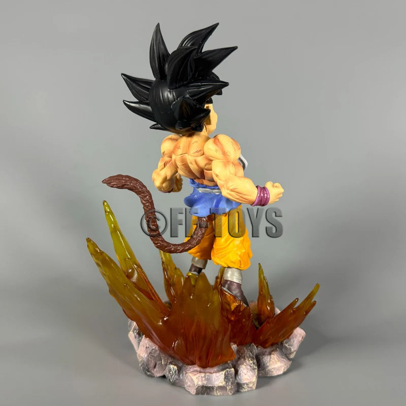 In Stock Anime Dragon Ball Z Ssj4 Goku Figure Goku Transform Ozaru Action Figures 18cm Pvc Statue Collection Model Toys Gifts