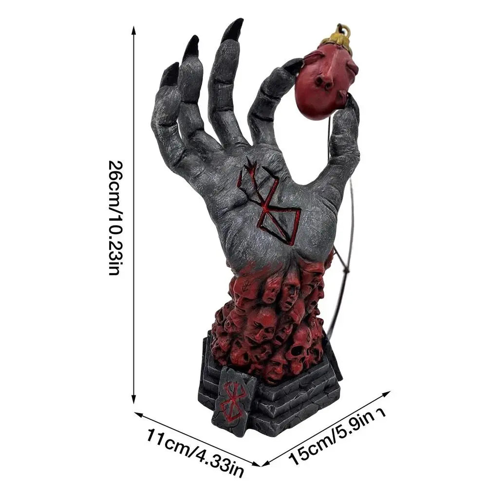 26cm Berserk Hand Of God Resin Anime Figure Berserk Guts L Action Figure Black Swordsman Figurine Gift For Fans Collections