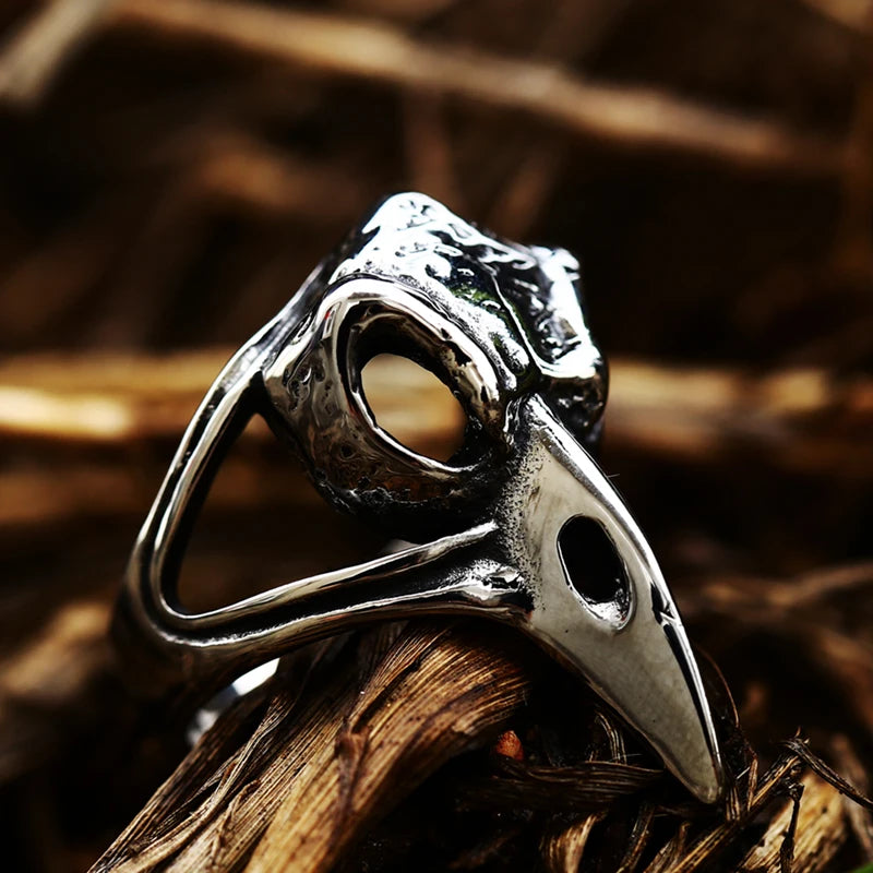 Beier New Design Skull Raven Ring BR8-939