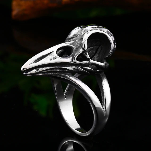 Beier New Design Skull Raven Ring BR8-199