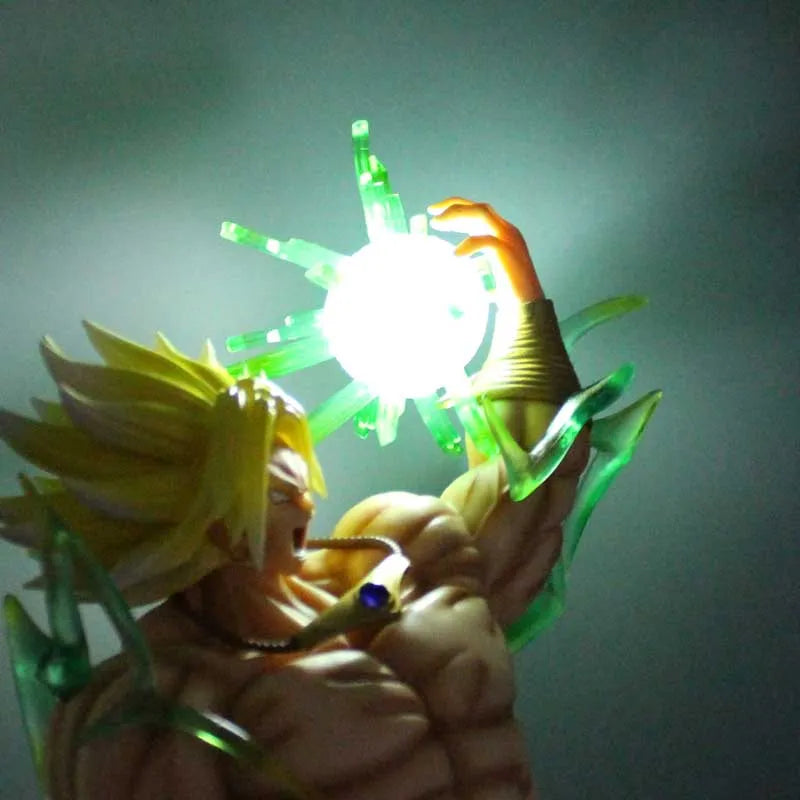 43cm Dragon Ball Figure GK BUG Smsp Super Broly Action Figurine LED Night Light PVC Anime Collection Model Toy Statue Gifts