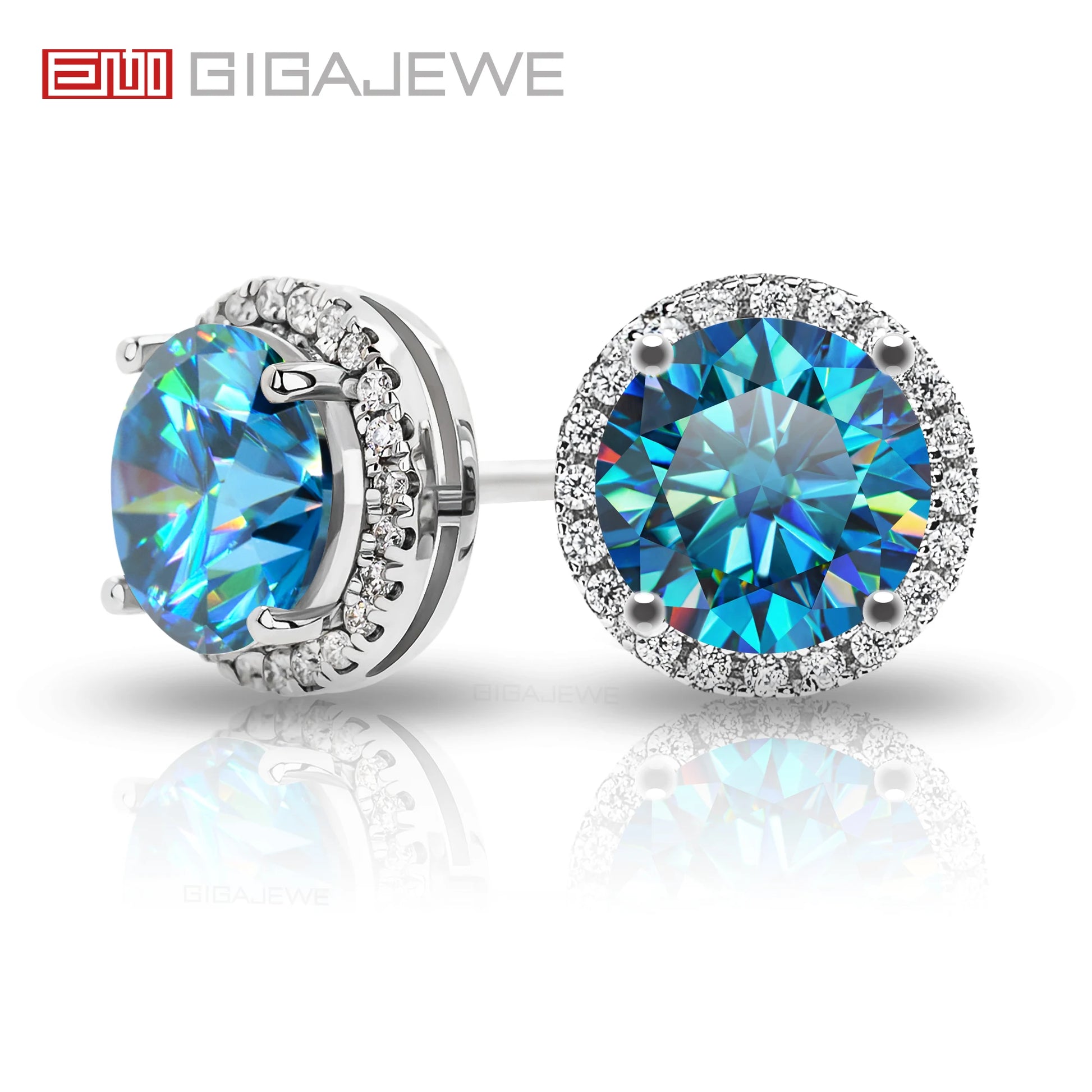 GIGAJEWE Moissanite Hot Selling Items Earrings D Color VVS1 S925 Silver 18K Gold Plated Jewelry Woman Gift