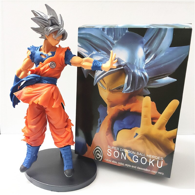 24cm Dragon Ball Z Son Goku Kakarotto Super Saiyan Ultra Instinct Migatte No Gokui Ultimate Action Figure Model Toys Kids GIft