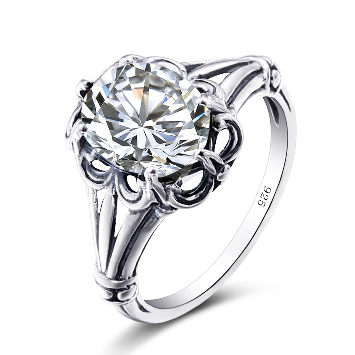 100% 925 Sterling Silver Rings Oval Design Garnet Bohemian Handmade Victoria Wieck Rings For Women Fine Jewelry Zirconia