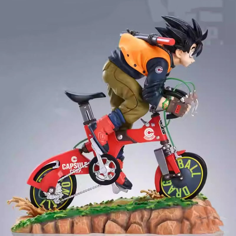 Anime Dragon Ball Goku Figures Cycling Son Goku Action Figurine 20cm PVC Model Collection Toys Desktop Decoration Doll Gifts