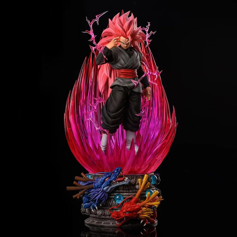 44cm Dragon Ball Figure Statue GK SSJ3 Saiyan Roses Action Figure Anime PVC Son Goku Model Collectible Ornament Toys Gifts Default Title