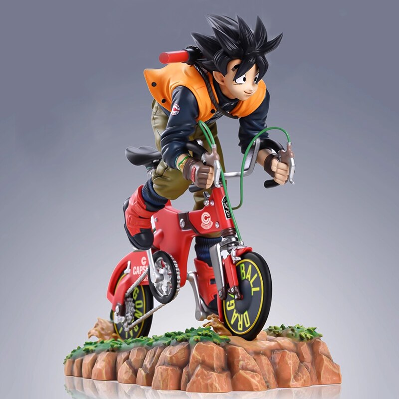 Anime Dragon Ball Goku Figures Cycling Son Goku Action Figurine 20cm PVC Model Collection Toys Desktop Decoration Doll Gifts