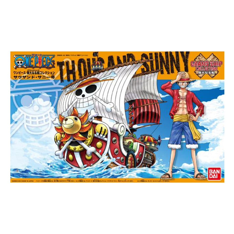 Original Genuine Bandai One Piece Great Ship Model Assembled The Ship Movable Action Figure Model Toys For Kids Droppshiping 01