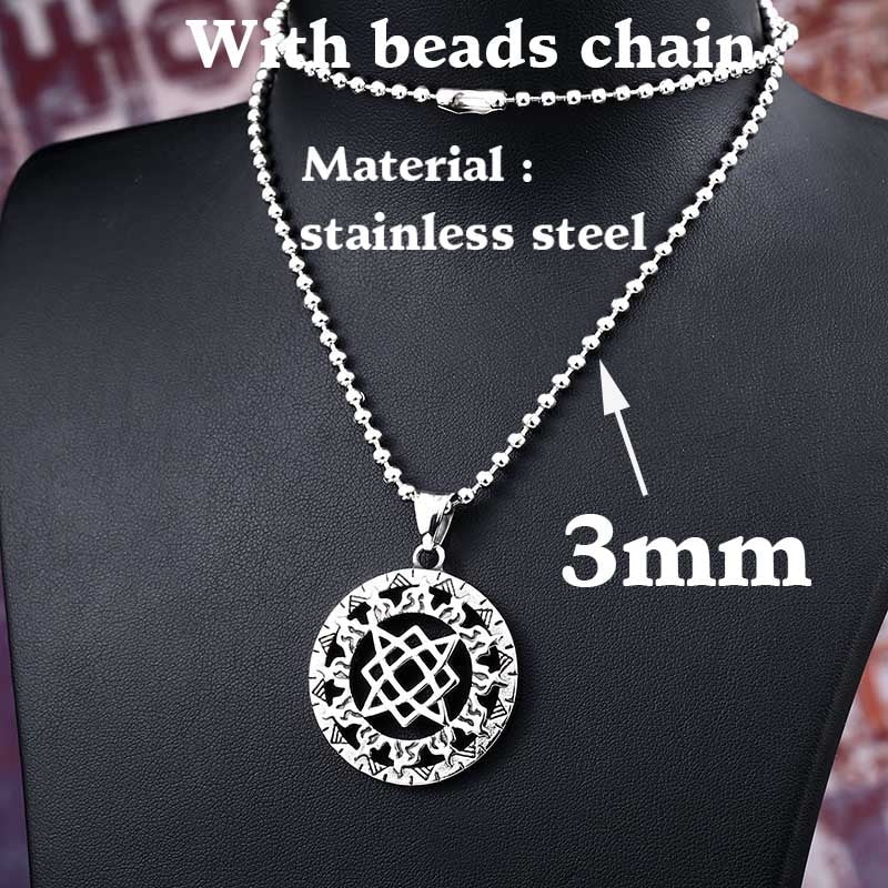 BEIER Steel Russian Carved Sided Pendants Necklace Norse Viking Charm Star Lada Signet Small Chorm jewelry For man LLBP8-301P Default Title