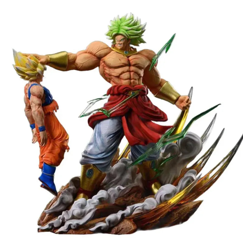Anime Dragon Ball broly Vs Son Goku Figurine 20cm Gk Pvc Action Figures Statue Collection Model Toy Gifts With box