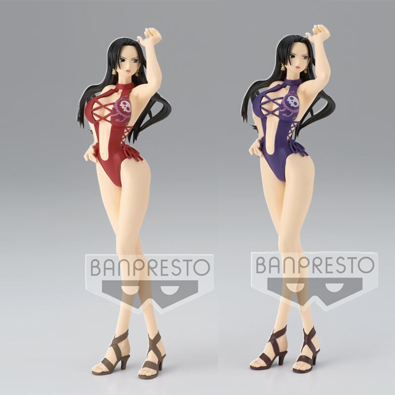 In Stock Original BANPRESTO GLITTER＆GLAMOURS Boa Hancock GRANDLINE GIRLS ON VACATION Anime Figure Model Toys Holiday Gifts 20cm