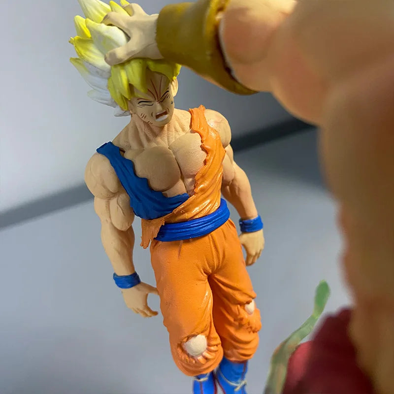 Anime Dragon Ball broly Vs Son Goku Figurine 20cm Gk Pvc Action Figures Statue Collection Model Toy Gifts