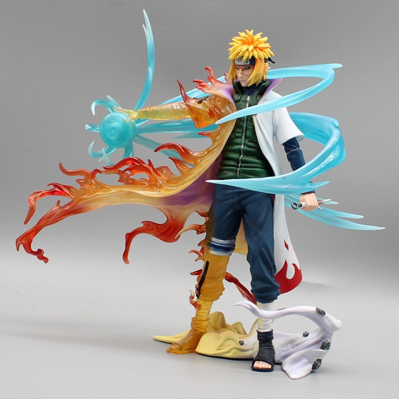 26CM Anime Naruto Shippuuden Figure Namikaze Minato Rasengan GK Statue Pvc Action Figure Collectible Model Gifts for Kids