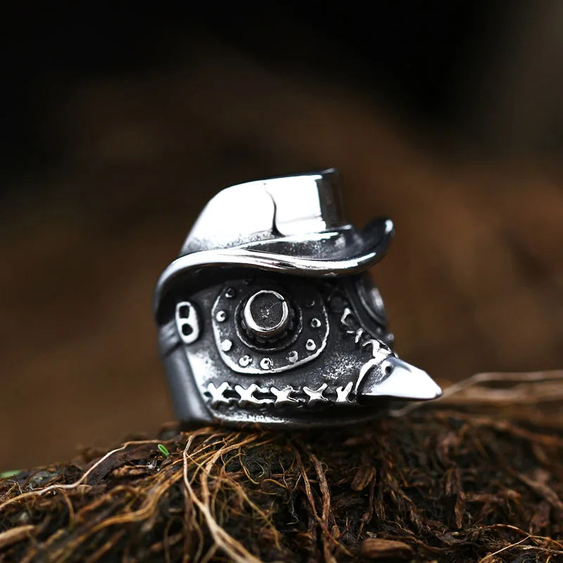 Beier New Design Skull Raven Ring BR8-810