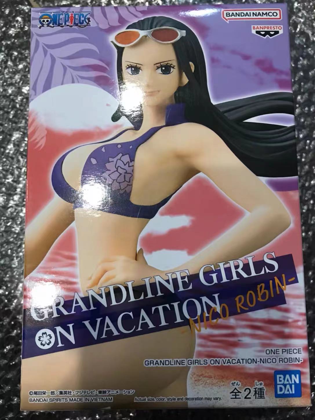 In Stock Original Genuine BANPRESTO GRANDLINE GIRLS ON VACATION NICO ROBIN PVC Action Anime Figure Model Toys Doll Gift