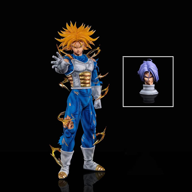 32cm Dragon Ball Figure Combat Big Trunks Action Figures Battle Trunks Anime PVC Collection Model Doll Toys for Children Gifts